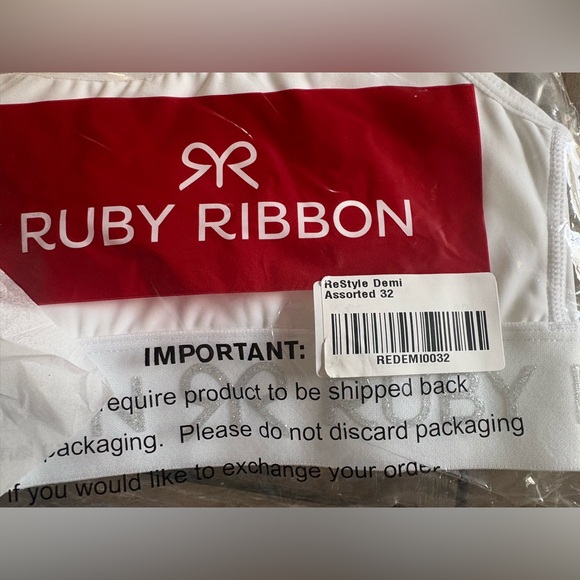 Ruby Ribbon Rudy Demiette in White New - Picture 4 of 4